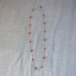 Gold and Orange Bead Neckalce